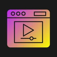 Video Player Vector Icon