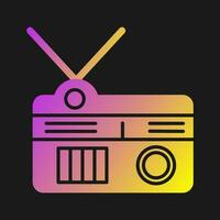 icono de vector de radio