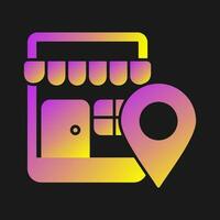 Shop Location Vector Icon