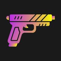 icono de vector de pistola