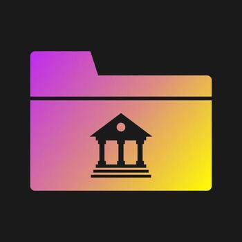 icono de vector de carpeta