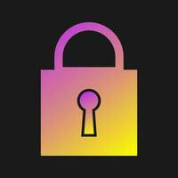 Closed Padlock Vector Icon