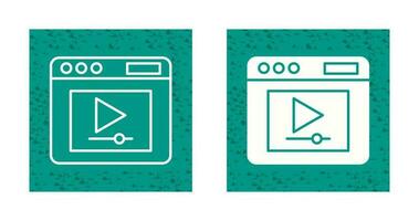 Video Player Vector Icon