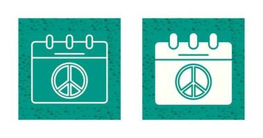 Peace Calendar Vector Icon