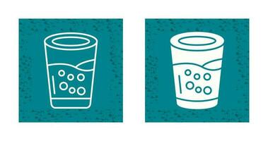 icono de vector de vaso de agua