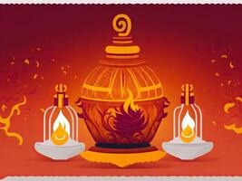 Happy Diwali Day Poster Design Wishing You Prosperity, Joy, and Love, photo