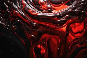 Flowing hot liquid steel background texture created with technology. photo