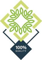 100 natural product label, badge or icon vector design template.
