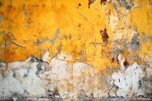 Fancy vintage concrete and peeling paint background created with technology. photo