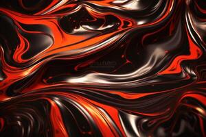 Flowing hot liquid steel background texture created with technology. photo