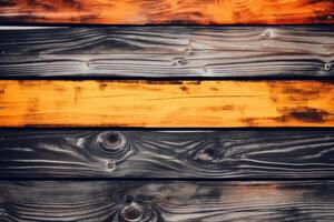 Colorful painted wooden plank background texture created with technology. photo