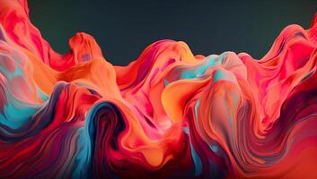 Abstract colorful fluid wallpaper background photo