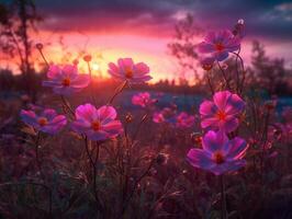 Spring Flower Natural Background Illustration photo