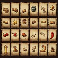 retro papyrus scroll game photo
