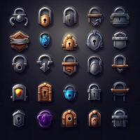 icon lock key game photo