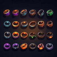 glossy ring circle game photo