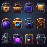 icon lock key game photo