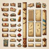 parchment papyrus scroll game photo