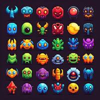 cute monster character avatar photo