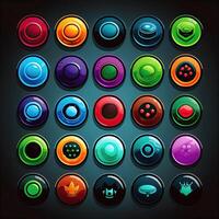 circle round game button photo