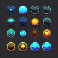 icon round game button photo