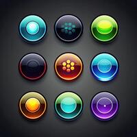 app round game button photo