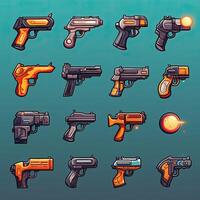 handgun pistol weapon game ai generated photo