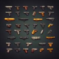 military pistol weapon game photo