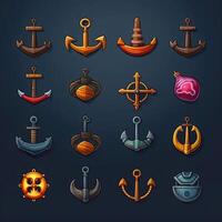 icon anchor ship game photo