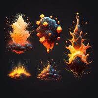 animation lava splash vfx game photo