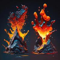 frame lava splash vfx game photo