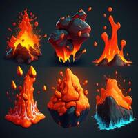 element lava splash vfx game photo