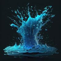 design water splash vfx game photo