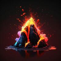 flash lava splash vfx game photo