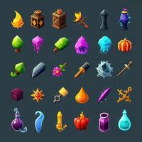 background rpg 2d game icons photo