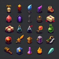 interface rpg 2d game icons photo