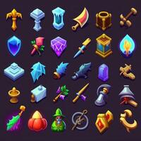 object rpg 2d game icons photo