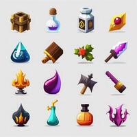 item rpg 2d game icons photo