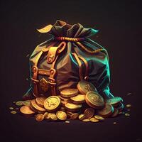 money game treasure bag photo