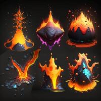 animation lava splash vfx game photo