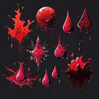 drip blood splash vfx game photo
