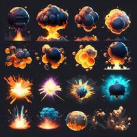 design game bomb explosion photo