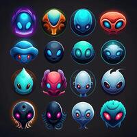 icon alien space avatar photo