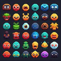 cheerful monster character avatar photo