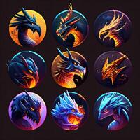 cute dragon character avatar photo