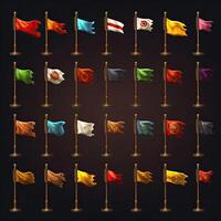 waving flag pole game photo