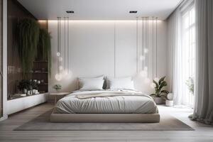 interior design of bedroom . photo