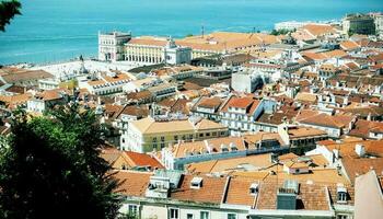 Lisbon, seen from above photo