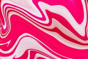 Pink and white acrylic pour color liquid marble texture. Abstract surface wallpaper. photo