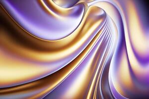 Iridescent holographic textural Background. Gradient waves with iridescent highlights. illustration photo